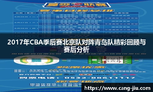 xingkong.com2017年CBA季后赛北京队对阵青岛队精彩回顾与赛后分析